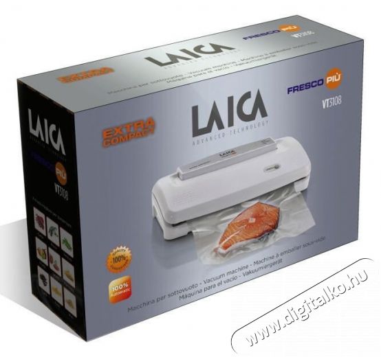 Laica VT31080 Extra Kompakt automata vákuumozó fóliahegesztő Konyhai termékek - Fóliahegesztő - Fóliahegesztő - 333406