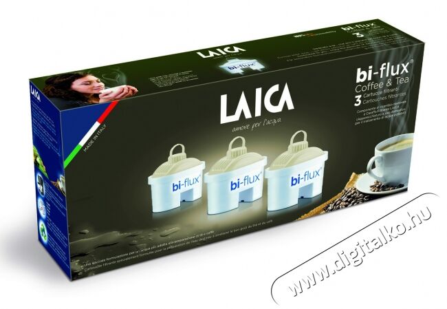 Laica C3M Bi-flux Coffee & Tea 3 db-os vízszűrőbetét Konyhai termékek - Vízszűrő - Kiegészítő - 332633
