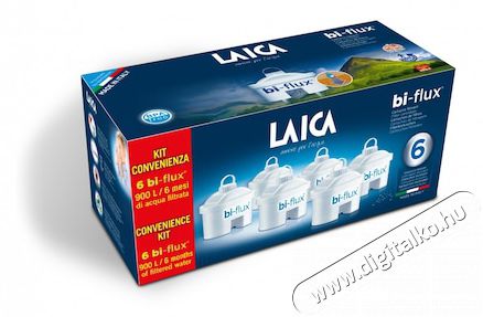 Laica 6 db Bi-flux univerzális vízszűrőbetét (F6M) Konyhai termékek - Vízszűrő - Kiegészítő - 381544