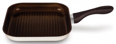 Lamart K2640 MB Kerámia grill tál 26cm - fehér/barna Konyhai termékek - Edény - Grill serpenyő / grill tál - 270332