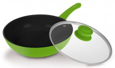 Lamart K2870 GB Kerámia WOK serpenyő 28cm - zöld Konyhai termékek - Edény - Wok serpenyő - 270334