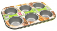 Lamart LT3021 Muffin 6 db sütőforma (26x18cm) - szénacél Konyhai termékek - Edény - Sütőtepsi / sütőforma - 270358