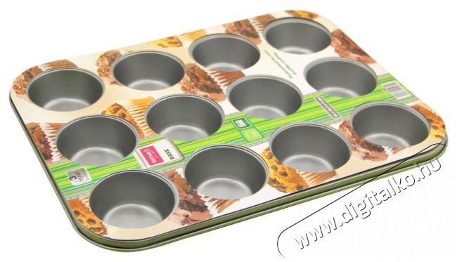 Lamart LT3022 Muffin 12 db sütőforma (35x26cm) - szénacél Konyhai termékek - Edény - Sütőtepsi / sütőforma - 270359