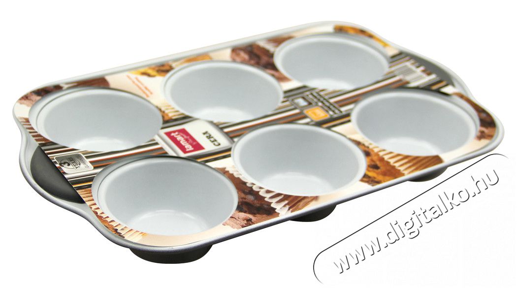 Lamart LT3031 Muffin 6 db sütőforma (28x18cm) - kerámia bevonattal Konyhai termékek - Edény - Sütőtepsi / sütőforma - 270365