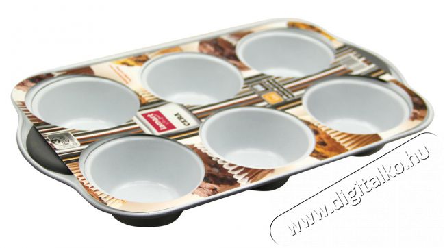 Lamart LT3031 Muffin 6 db sütőforma (28x18cm) - kerámia bevonattal Konyhai termékek - Edény - Sütőtepsi / sütőforma - 270365
