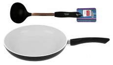 Lamart K2246BW Kerámia serpenyő 22 cm - fekete/fehér + 1150E merőkanál Konyhai termékek - Edény - Serpenyő - 299114