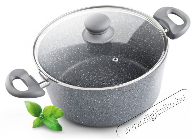 Lamart LT1005 Aluminium fazék 20cm - szürke Konyhai termékek - Edény - Fazék / lábas - 281283