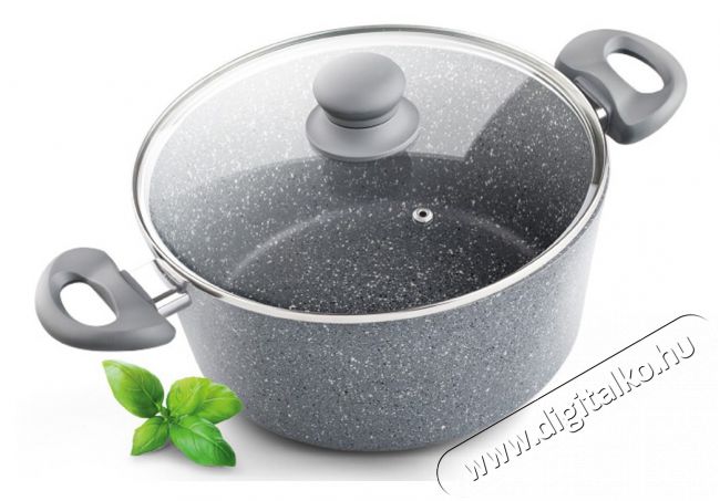 Lamart LT1006 Aluminium fazék 24cm - szürke Konyhai termékek - Edény - Fazék / lábas - 281284
