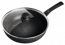 Lamart Rock LT1142 Aluminium serpenyő fedővel 28cm Konyhai termékek - Edény - Serpenyő - 345723