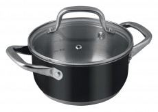 Lamart LT1145 Joli edény fedővel 16x8cm - fekete Konyhai termékek - Edény - Fazék / lábas - 349171