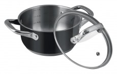 Lamart LT1145 Joli edény fedővel 16x8cm - fekete Konyhai termékek - Edény - Fazék / lábas - 349171