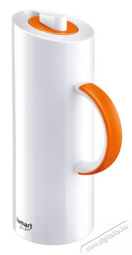 Lamart LT4001 Xtra üveg termosz 1L - fehér/narancssárga Konyhai termékek - Edény - Termosz - 274657