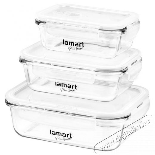 Lamart LT6011 műanyag ételtároló készlet Konyhai termékek - Edény - Ételtároló - 310038