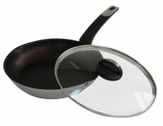 Lamart LTSP2850 INOX nemesacél WOK serpenyő fedővel 28 cm acél/barna Konyhai termékek - Edény - Wok serpenyő - 274650