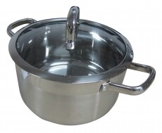 Lamart LTSS2413 Fazék üveg fedővel 24cm, 6,1l - ezüst Konyhai termékek - Edény - Fazék / lábas - 274669