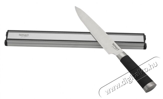 Lamart LT2037 Deluxe mágneses késtartó - ezüst Konyhai termékek - Konyhai eszköz - Egyéb konyhai eszköz - 274661
