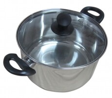 Lamart LTB2413 Edény fedővel 24cm, 6,1L acél/bakeli /üveg Konyhai termékek - Edény - Fazék / lábas - 274641