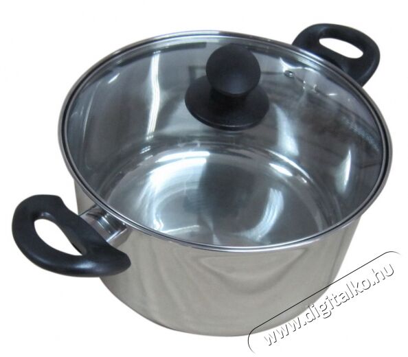 Lamart LTB2413 Edény fedővel 24cm, 6,1L acél/bakeli /üveg Konyhai termékek - Edény - Fazék / lábas - 274641