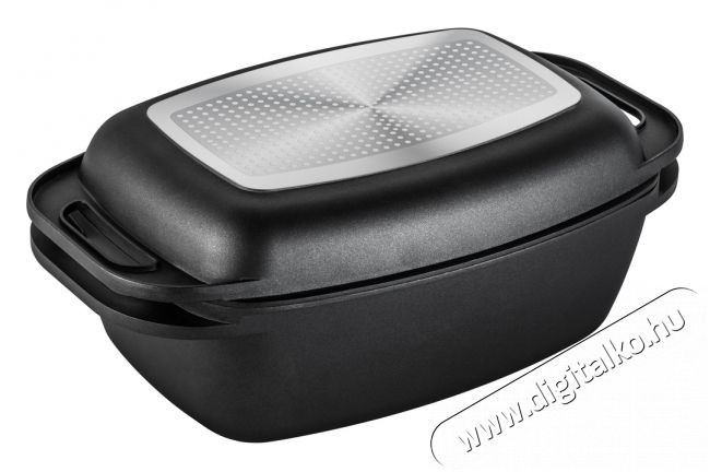 Lamart LT1105 DOUBLE grillező serpenyő fedéllel Konyhai termékek - Edény - Grill serpenyő / grill tál - 349149
