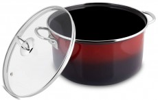 Lamart LT1184 lábas fedővel 5,5L email Konyhai termékek - Edény - Fazék / lábas - 365982