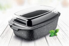 Lamart LT1156 üveg serpenyő üveg fedővel Konyhai termékek - Edény - Sütőedény / jénai tál - 349182
