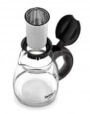 Lamart LT7027 Verre tesákanna 1,5L - fekete Konyhai termékek - Edény - Teáskanna - 349241