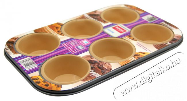 Lamart LT3016 Muffin 6 db sütőforma (28x18cm) Konyhai termékek - Edény - Sütőtepsi / sütőforma - 270356