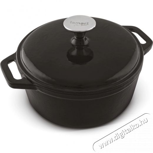 Lamart LT1208 Öntöttvas lábas fedővel - 21.5cm Konyhai termékek - Edény - Fazék / lábas - 365974