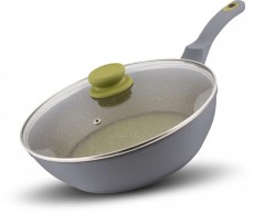 Lamart LT1196 serpenyő fedővel 28 cm - olive Konyhai termékek - Edény - Serpenyő - 376263