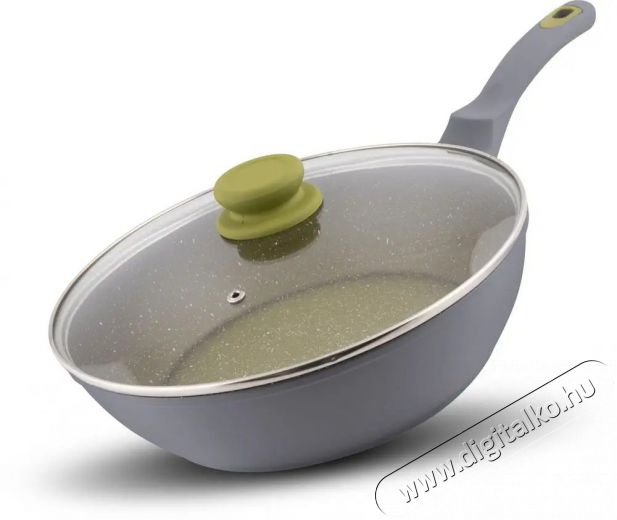 Lamart LT1196 serpenyő fedővel 28 cm - olive Konyhai termékek - Edény - Serpenyő - 376263