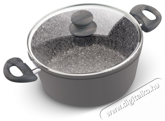 Lamart LT1188 fazék fedővel 2,3L - flint Konyhai termékek - Edény - Fazék / lábas - 376255