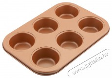 Lamart LT3091 muffin sütőforma 6x - copper Konyhai termékek - Edény - Sütőtepsi / sütőforma - 376290