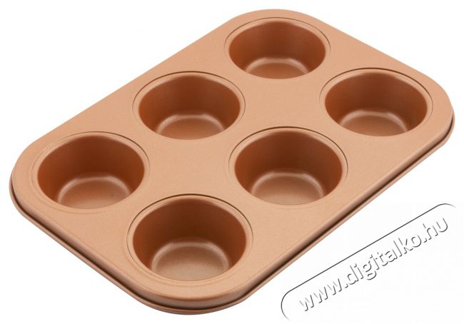 Lamart LT3091 muffin sütőforma 6x - copper Konyhai termékek - Edény - Sütőtepsi / sütőforma - 376290