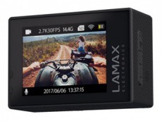 LAMAX X3.1 Atlas 2,7K Full HD 160 fokos látószög 12" TFT LCD kijelző Wifi akciókamera Fényképezőgép / kamera - Sport kamera - 1080p Full HD felbontású - 396483