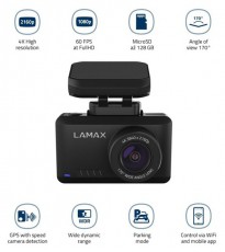 LAMAX T10 4K GPS autós menetrögzítő kamera Fényképezőgép / kamera - Autós fedélzeti kamera - 404125