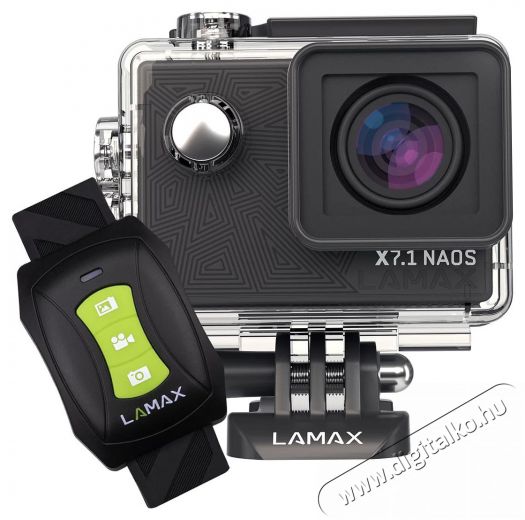 LAMAX X7.1 Naos 2,7K Full HD 170 fokos látószög 16 MP 2" TFT LCD kijelző Wifi akciókamera Fényképezőgép / kamera - Autós fedélzeti kamera - 404123