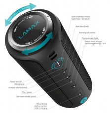 LAMAX Sounder2 bluetooth hangszóró Audio-Video / Hifi / Multimédia - Hordozható, vezeték nélküli / bluetooth hangsugárzó - Hordozható, vezeték nélküli / bluetooth hangsugárzó - 407735