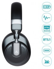 LAMAX HighComfort ANC aktív zajszűrős bluetooth fekete fejhallgató Audio-Video / Hifi / Multimédia - Fül és Fejhallgatók - Fejhallgató - 433069