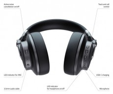 LAMAX HighComfort ANC aktív zajszűrős bluetooth fekete fejhallgató Audio-Video / Hifi / Multimédia - Fül és Fejhallgatók - Fejhallgató - 433069