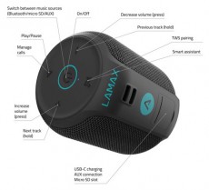 LAMAX Sounder2 Mini bluetooth hangszóró Audio-Video / Hifi / Multimédia - Hordozható, vezeték nélküli / bluetooth hangsugárzó - Hordozható, vezeték nélküli / bluetooth hangsugárzó - 433064