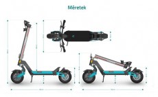 LAMAX eTank SA70 1600W (2X800W)/20Ah elektromos roller Háztartás / Otthon / Kültér - Játék / Sport - Roller / segway / gördeszka - 499941