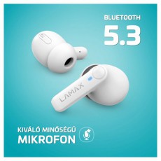 LAMAX Clips1 Play True Wireless Bluetooth fehér fülhallgató Audio-Video / Hifi / Multimédia - Fül és Fejhallgatók - Fülhallgató - 500473