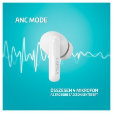 LAMAX Clips1 Plus True Wireless Bluetooth fehér fülhallgató Audio-Video / Hifi / Multimédia - Fül és Fejhallgatók - Fülhallgató - 500472