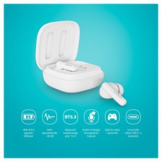 LAMAX Clips1 Plus True Wireless Bluetooth fehér fülhallgató Audio-Video / Hifi / Multimédia - Fül és Fejhallgatók - Fülhallgató - 500472