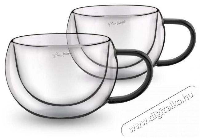 Lamart Thermo pohár LT9114 VASO készlet Cappuccino 270 ml 2 db fekete Konyhai termékek - Kávéfőző / kávéörlő / kiegészítő - Kávés pohár / csésze - 503736
