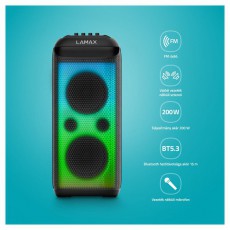 LAMAX PartyKing1 Max 200W Party hangfal Audio-Video / Hifi / Multimédia - Hordozható, vezeték nélküli / bluetooth hangsugárzó - Hordozható, vezeték nélküli / bluetooth hangsugárzó - 507353