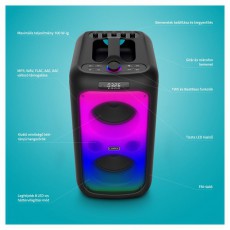 LAMAX PartyKing1 Plus 100W Party hangfal Audio-Video / Hifi / Multimédia - Hordozható, vezeték nélküli / bluetooth hangsugárzó - Hordozható, vezeték nélküli / bluetooth hangsugárzó - 507352