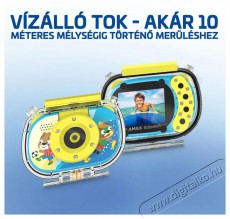 LAMAX ActionKid1 Full HD 8MP kék gyerek akciókamera vízálló tokkal Fényképezőgép / kamera - HDV kamera - 508297