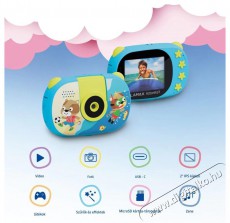 LAMAX ActionKid1 Full HD 8MP kék gyerek akciókamera vízálló tokkal Fényképezőgép / kamera - HDV kamera - 508297
