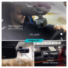 LAMAX C11 GPS 4K autós menetrögzítő kamera Fényképezőgép / kamera - Autós fedélzeti kamera - 508348